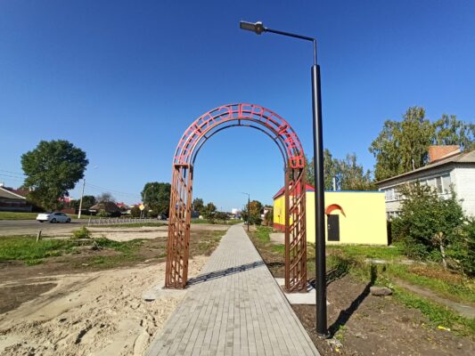 В селе Глинищево начато благоустройство «Аллеи энергетиков»