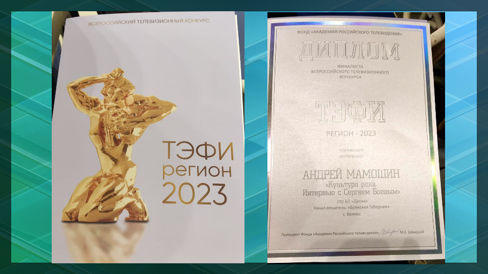 В финал конкурса «ТЭФИ регион» вышла программа «Брянской Губернии»
