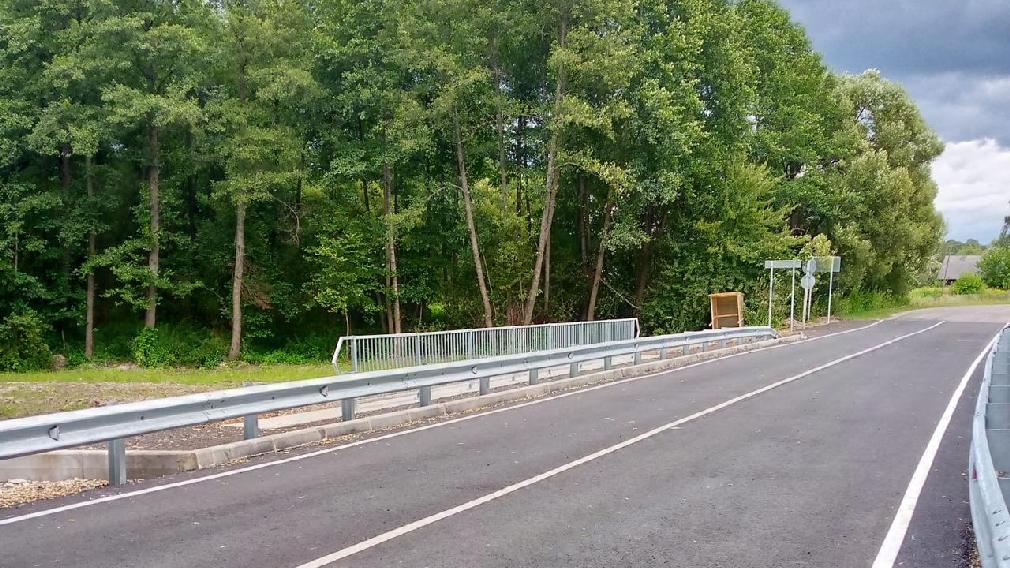 В Брянской области капитально отремонтировали мост через реку Крапивна