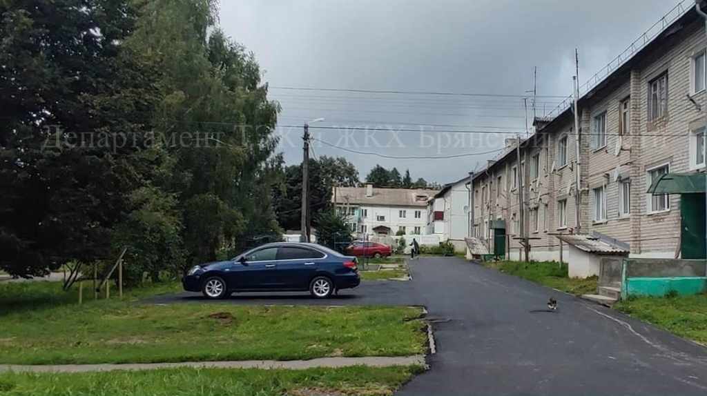 Двор по улице Садовой благоустроили в брянском Рогнедино