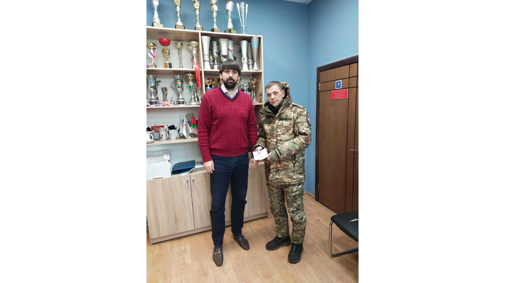 Золотой знак ГТО вручили бойцу «БАРС-Брянск» Игорю Ивкину