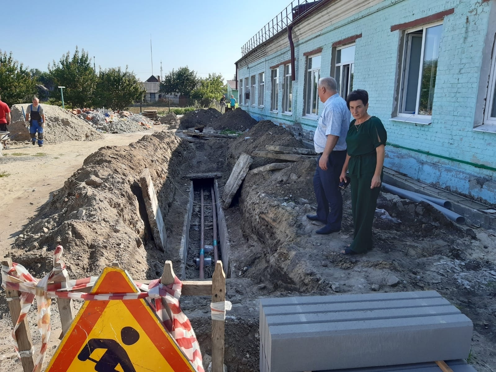 В Погаре продолжается ремонт детского сада «Елочка»