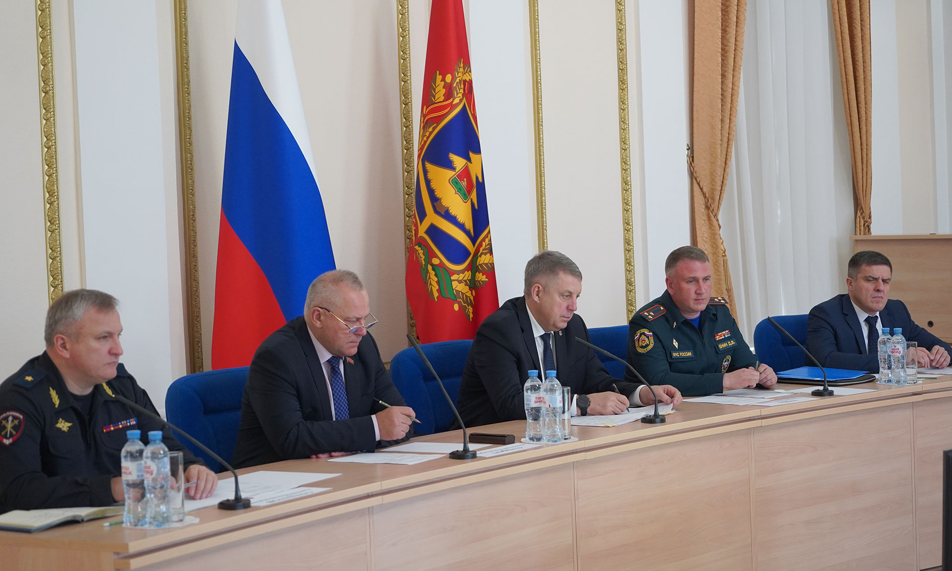 Участие в совещании по штабной тренировке по ГО принял Александр Богомаз