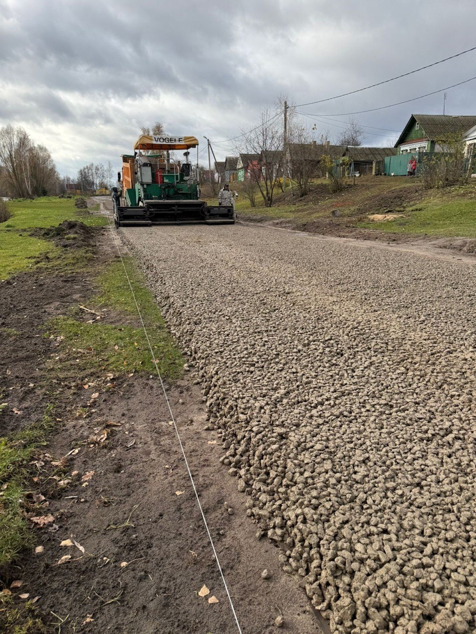 В селе Киваи Клинцовского районаидет ремонт участка автомобильной дороги по улице Первомайская