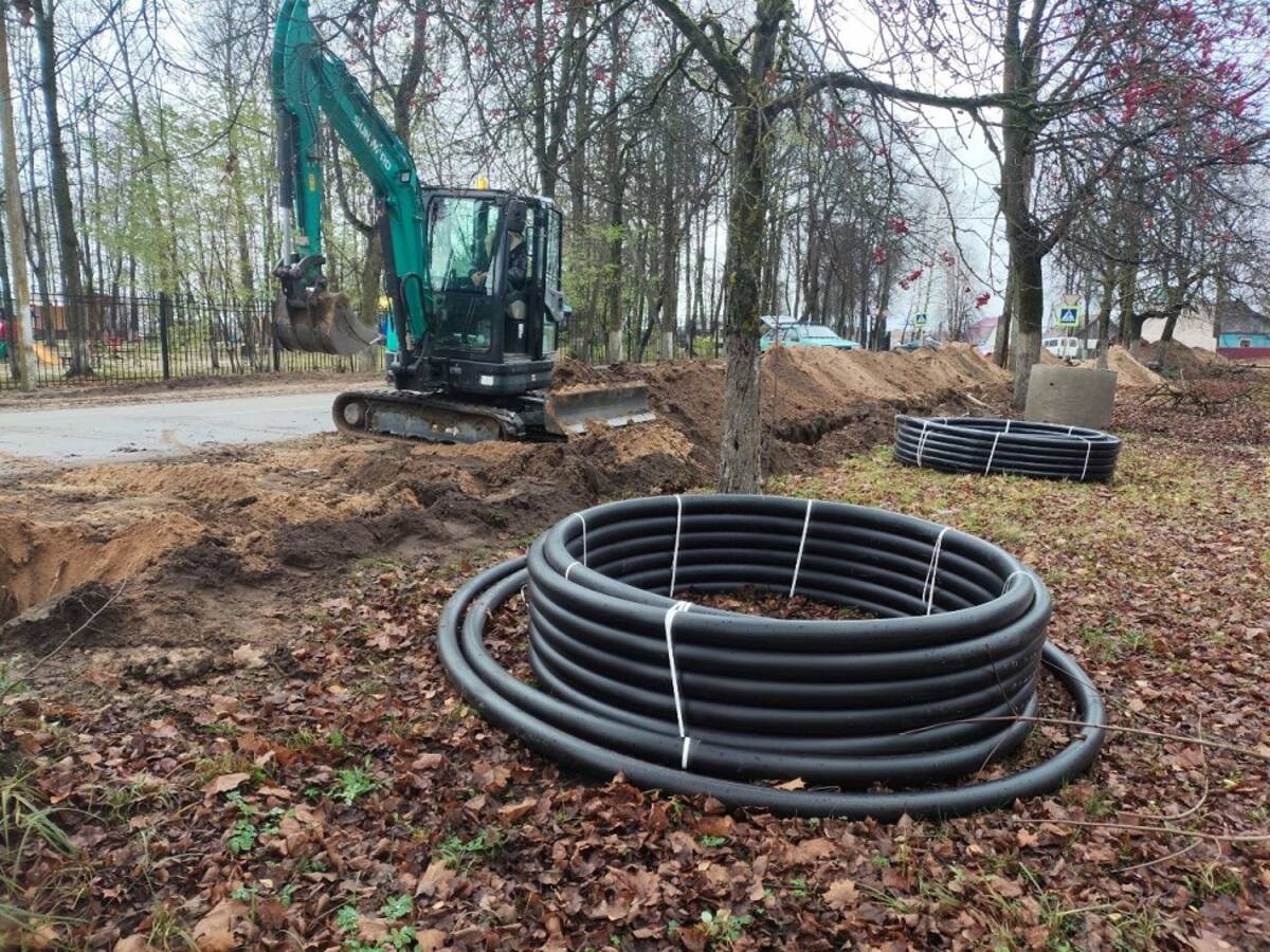 Реконструкция водопроводных сетей ведется в Клетне