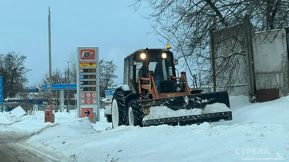 За сутки в Брянске убрали 640 тонн снега