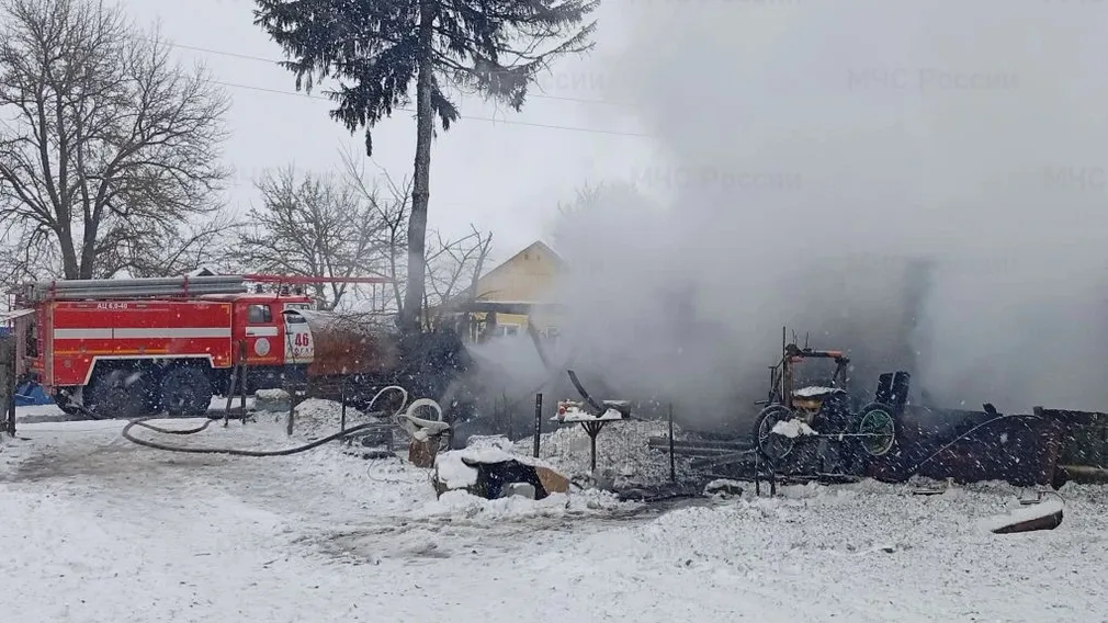 В Погарском районе мужчина получил ожоги при пожаре