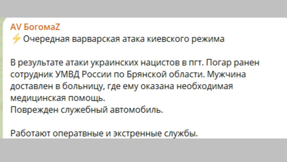 Укронацисты  атаковали Погар