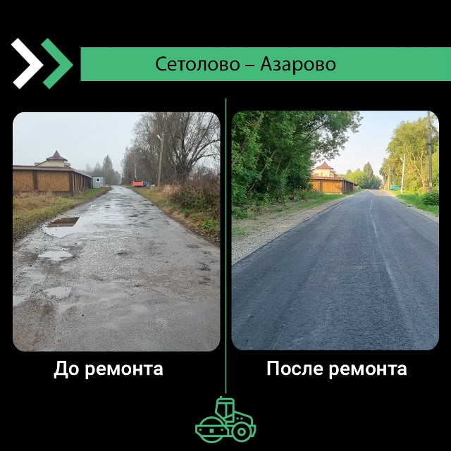 В Брянской области отремонтирован участок дороги Сетолово — Азарово