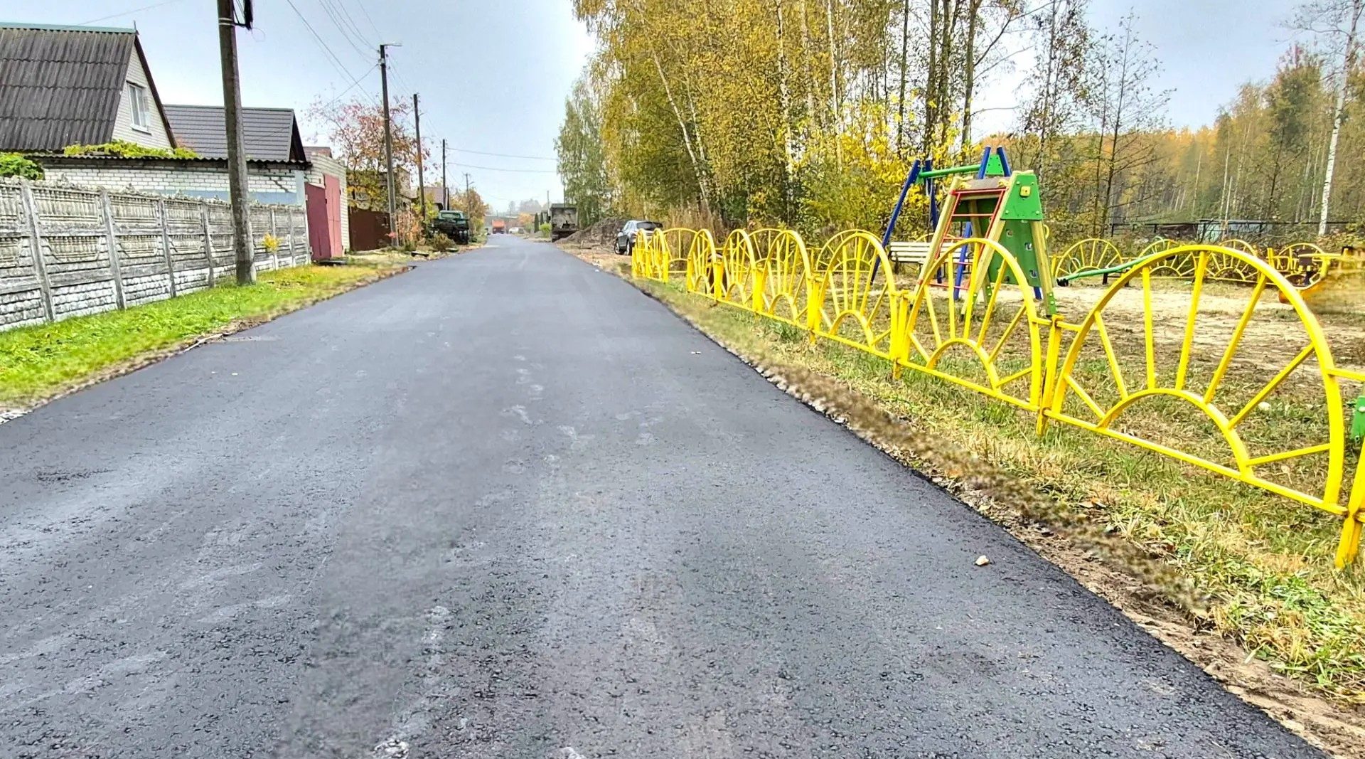 В Сельцо продолжаются дорожные работы