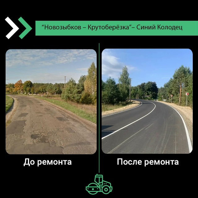Дорога «Новозыбков – Крутоберёзка» – Синий Колодец обновлена по нацпроекту